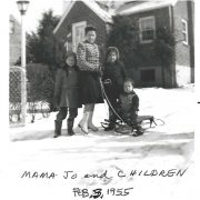 Mom and three Kids 3 Feb 1955